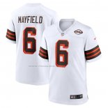 Maglia NFL Game Cleveland Browns Baker Mayfield 1946 Collection Alternato Bianco