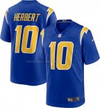 Maglia NFL Game Los Angeles Chargers Justin Herbert 2nd Alternato Blu