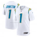 Maglia NFL Game Los Angeles Chargers Quentin Johnston Away Bianco