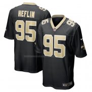 Maglia NFL Game New Orleans Saints Jack Heflin Nero