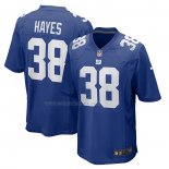 Maglia NFL Game New York Giants Kaleb Hayes 38 Blu