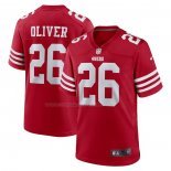 Maglia NFL Game San Francisco 49ers Isaiah Oliver 26 Rosso