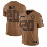 Maglia NFL Limited New York Jets Breece Hall 2023 Salute To Service Marrone