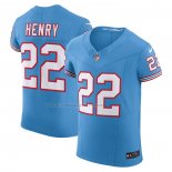 Maglia NFL Elite Tennessee Titans Derrick Henry Throwback Vapor F.U.S.E. Blu