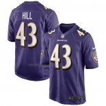Maglia NFL Game Baltimore Ravens Justice Hill Viola