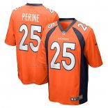 Maglia NFL Game Denver Broncos Samaje Perine Arancione