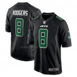 Maglia NFL Game New York Jets Aaron Rodgers Fashion Nero