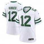Maglia NFL Game New York Jets Joe Namath Retired Bianco