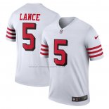 Maglia NFL Legend San Francisco 49ers Trey Lance Alternate Legend Bianco