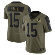 Maglia NFL Limited Green Bay Packers Bart Starr 2021 Salute To Service Retired Verde