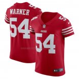 Maglia NFL Elite San Francisco 49ers Fred Warner Vapor Rosso