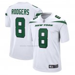 Maglia NFL Game New York Jets Aaron Rodgers Bianco
