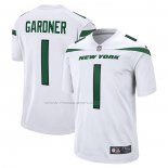 Maglia NFL Game New York Jets Ahmad Sauce Gardner 2022 NFL Draft Pick Bianco