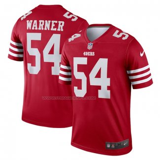Maglia NFL Legend San Francisco 49ers Fred Warner Legend Rosso