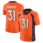 Maglia NFL Limited Denver Broncos Justin Simmons Vapor Arancione