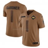 Maglia NFL Limited New York Jets Ahmad Sauce Gardner 2023 Salute To Service Marrone