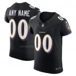Maglia NFL Elite Baltimore Ravens Vapor F.U.S.E. Personalizzate Nero