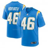 Maglia NFL Game Los Angeles Chargers Zander Horvath 46 Blu