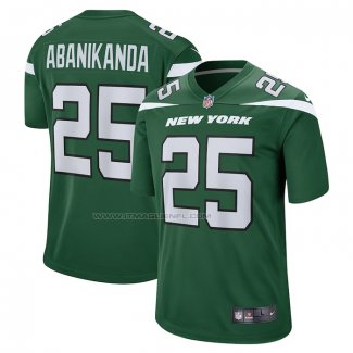 Maglia NFL Game New York Jets Israel Abanikanda Verde