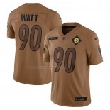 Maglia NFL Limited Pittsburgh Steelers T.j. Watt 2023 Salute To Service Marrone
