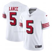 Maglia NFL Limited San Francisco 49ers Trey Lance Alternato Vapor Bianco