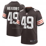 Maglia NFL Game Cleveland Browns Nate Meadors Marrone