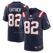 Maglia NFL Game New England Patriots T.j. Luther Blu