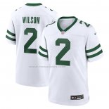 Maglia NFL Game New York Jets Zach Wilson Alternato Bianco
