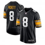 Maglia NFL Game Pittsburgh Steelers Kenny Pickett 2022 NFL Draft First Round Pick Nero