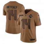 Maglia NFL Limited Seattle Seahawks Dk Metcalf 2023 Salute To Service Marrone