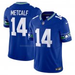 Maglia NFL Limited Seattle Seahawks Dk Metcalf Vapor F.U.S.E. Blu2
