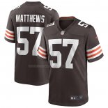 Maglia NFL Game Cleveland Browns Clay Matthews Retired Marrone