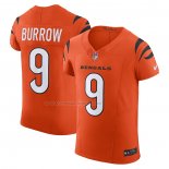 Maglia NFL Elite Cincinnati Bengals Joe Burrow Vapor F.U.S.E. Arancione