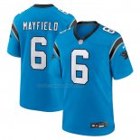 Maglia NFL Game Carolina Panthers Baker Mayfield Alternato Blu