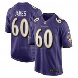Maglia NFL Game Baltimore Ravens Ja Wuan James 60 Viola