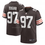 Maglia NFL Game Cleveland Browns Tommy Togiai Marrone