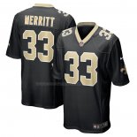 Maglia NFL Game New Orleans Saints Kirk Merritt Nero