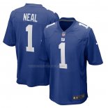 Maglia NFL Game New York Giants Evan Neal 2022 NFL Draft Pick Blu