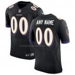 Maglia NFL Elite Baltimore Ravens Personalizzate Speed Machine Nero