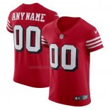 Maglia NFL Elite San Francisco 49ers Personalizzate Alternato Vapor Rosso