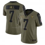 Maglia NFL Limited New Orleans Saints Taysom Hill 2021 Salute To Service Verde
