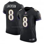 Maglia NFL Elite Baltimore Ravens Lamar Jackson Alternato Vapor Nero