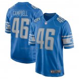 Maglia NFL Game Detroit Lions Jack Campbell 2023 NFL Draft First Round Pick Blu