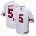 Maglia NFL Game San Francisco 49ers Trey Lance Alternato Bianco