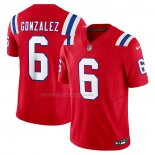 Maglia NFL Limited New England Patriots Christian Gonzalez Vapor F.U.S.E. Rosso