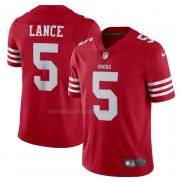 Maglia NFL Limited San Francisco 49ers Trey Lance Vapor Rosso