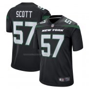 Maglia NFL Game New York Jets Bart Scott Retired Nero