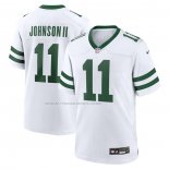 Maglia NFL Game New York Jets Jermaine Johnson II Alternato Bianco