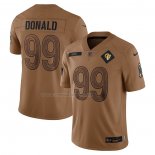 Maglia NFL Limited Los Angeles Rams Aaron Donald 2023 Salute To Service Marrone