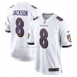 Maglia NFL Game Baltimore Ravens Lamar Jackson Bianco